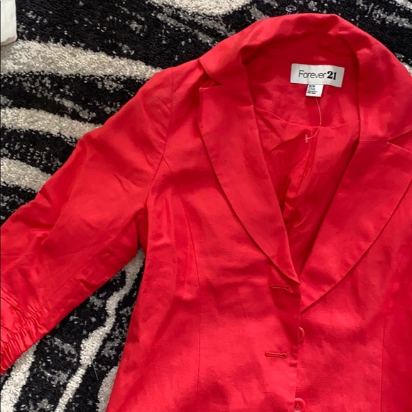 forever 21 link 3/4 sleeve blazer - Picture 2 of 5